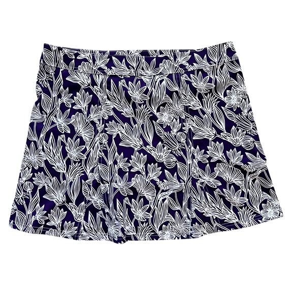 RipSkirt Hawaii Length 1 Medium Viola Purple 16.25” Hibiscus Velcro Wrap Beach - Picture 1 of 3